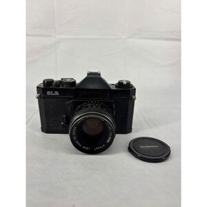Chinon Auto SLR 35mm Film Camera 55mm f/1.7 Prime Lens Black Vintage Japan